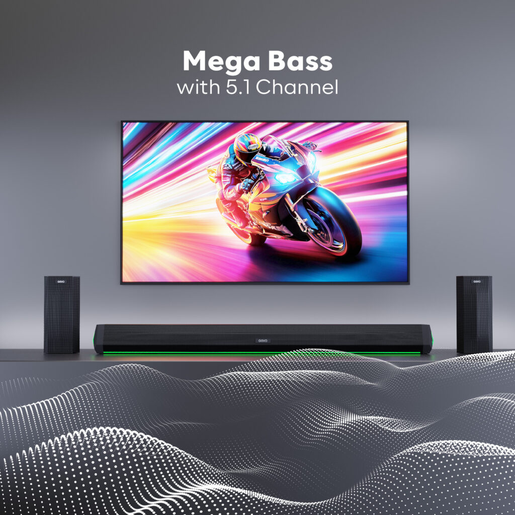 GOVO GoSurround 950 5.1 Channel 500W Wireless Soundbar System with Subwoofer & Satellite Speakers sound bar thumbnail 5