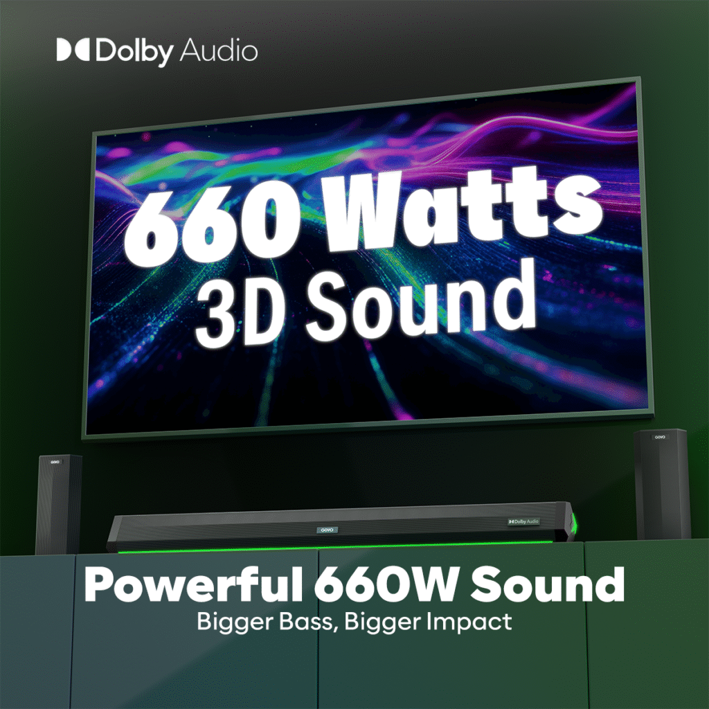 Govo GoSurround 999 5.2 Channel 660W Soundbar with Dual Subwoofers sound bar price comparison image - view 4