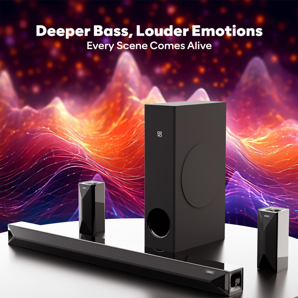 GOVO GoSurLG GoSurround 955 5.1 Channel Soundbar with Subwoofer and Satellite Speakersround 955 sound bar thumbnail 2
